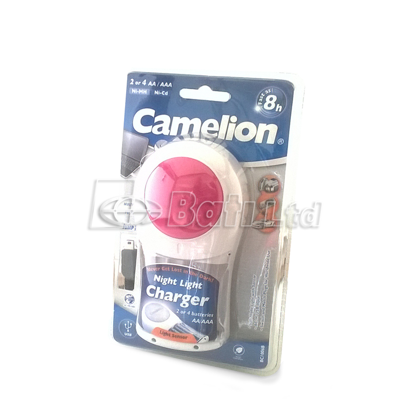 Camelion BCI006B Gece lambalı USB li 4´lü Şarj Cihazı